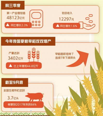 秋粮收获已近8成预计全年粮食产量将达历史最高